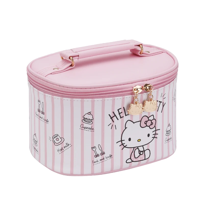 ร้อนขาย Sanrio Hello Kitty การ์ตูน Tas Kosmetik Kawaii Cat Melody จัดเก็บข้อมูลความจุถุงเก็บเครื่องสำอาง Little Twin Stars