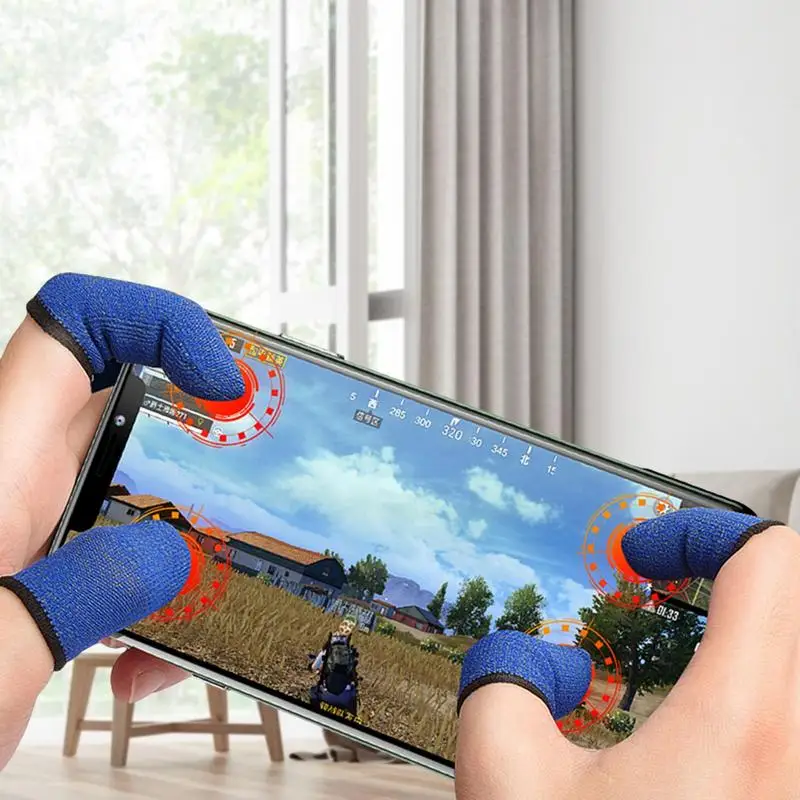 Video Game Finger Sleeves Thumb Sleeves MobileBreathable Finger Covers TouchscreenGloves For Mobile Phone Game