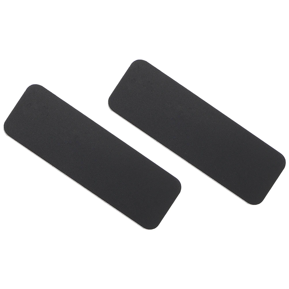 

2Pcs Name Badge PVC Material Hard Tags Black Color Blank Design Office Supplies Staff ID Cards Plastic DIY