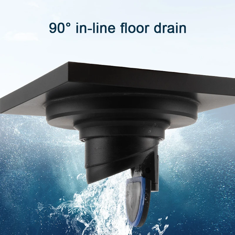 All Copper Floor Drain Deodorant Bathroom Drainage Large Displacement Floor Drain 10x10cm Bathroom Drainage Accessories