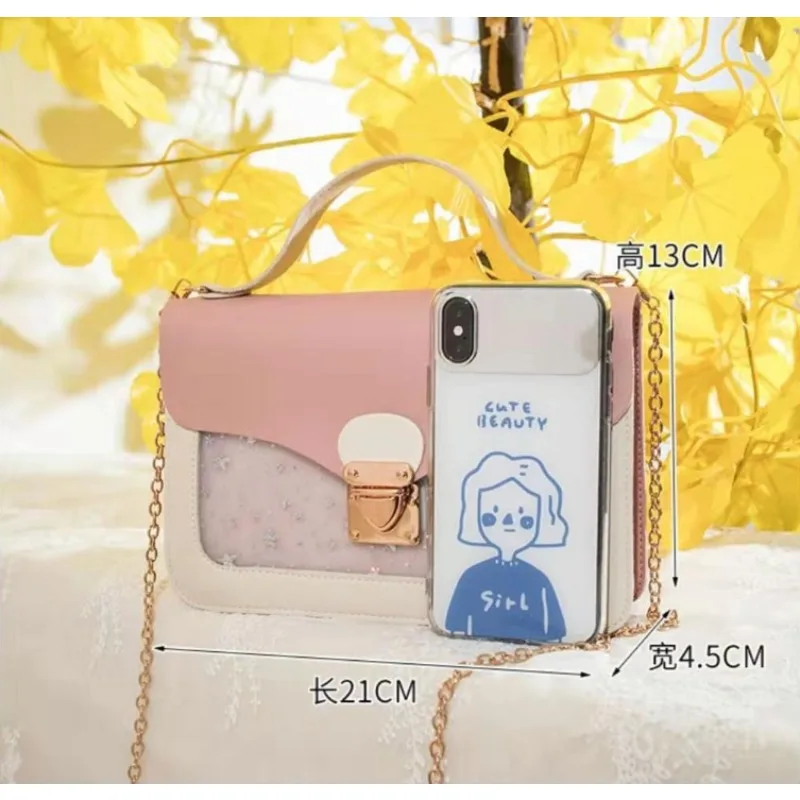 Crossbody-Tasche Kleine Einhorn-Umhängetasche für Mädchen Niedliche Handtasche mit Kette Messenger-Tasche für Teenager – Detail 2