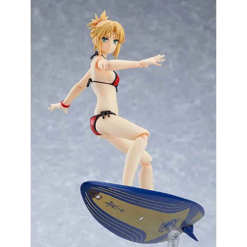 Fato de banho GSC original FIGMA Mordred Rider Ver. Figuras de ação de anime brinquedos para meninos presente de Natal ornamentos de modelo colecionável