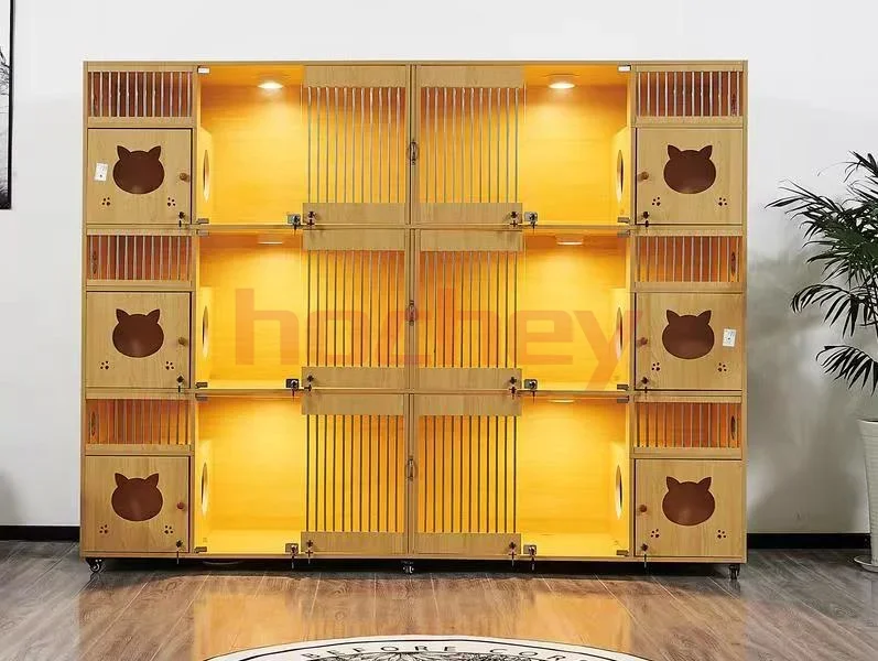 Medical PET House Furniture Cat Bed House Indoors Luxury Multipurpose Cat Wood House Pet Cage