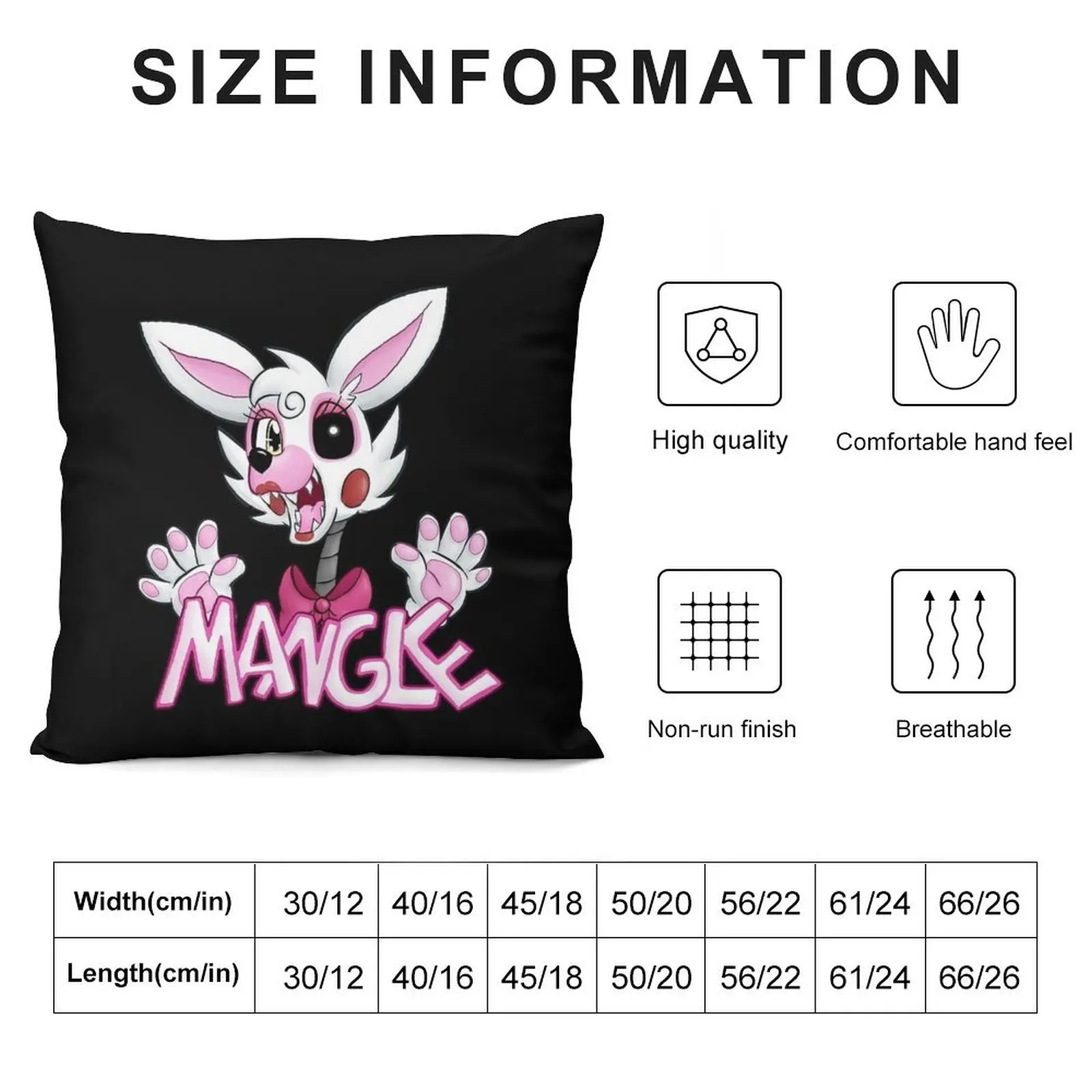 FNAF- Mangle Throw Pillow Covers For Sofas Sofa Cover Elastic Cover For Sofa pillow