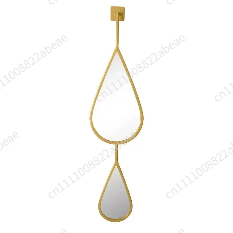 New Water Drop shaped Decorative Mirror Home Living Room Set Wall Hanging Decorative Mirror Luxury Combination Decorative Mirror