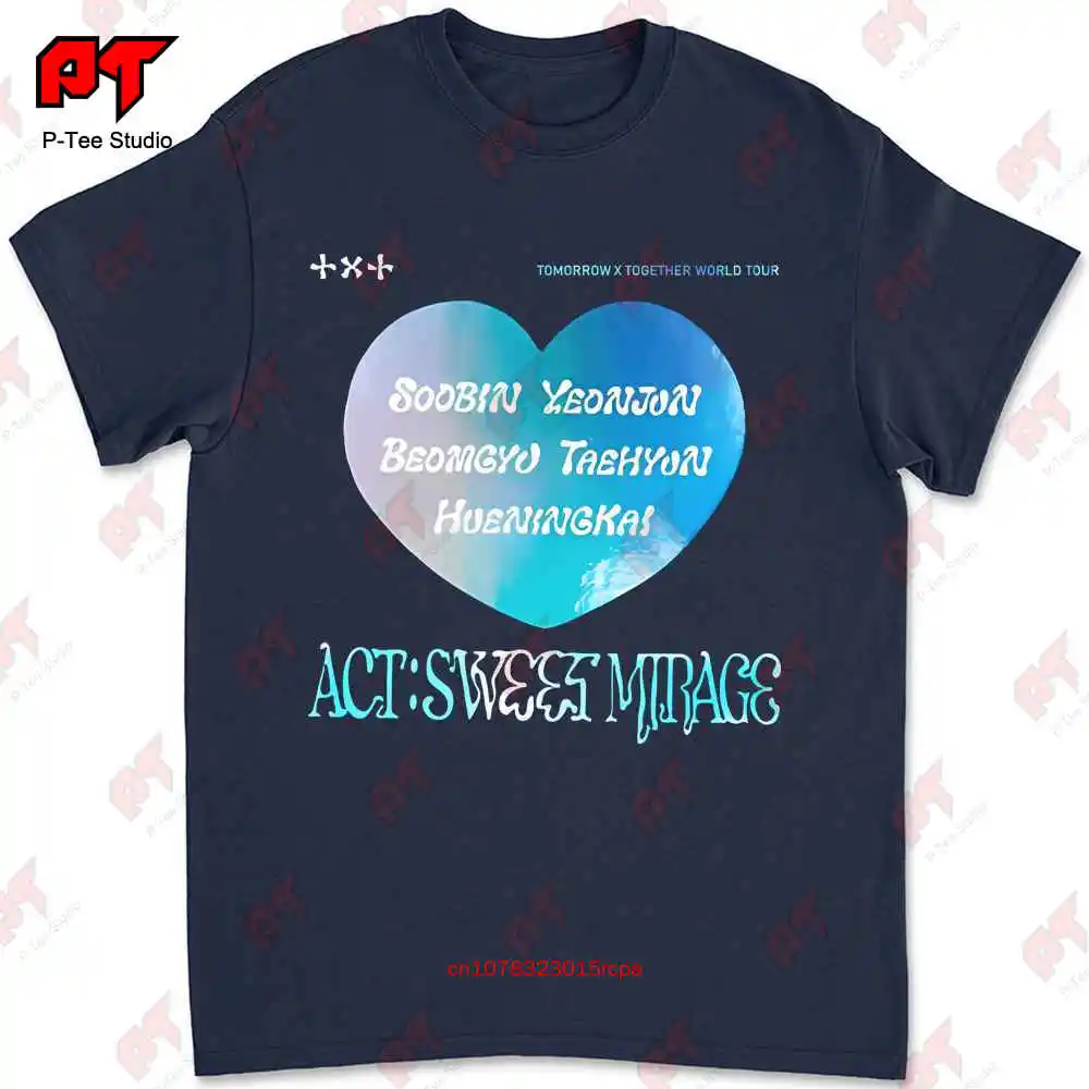 Txt Kpop T Shirt World Tour 2023 Act Sweet Mirage Xt New V2XV