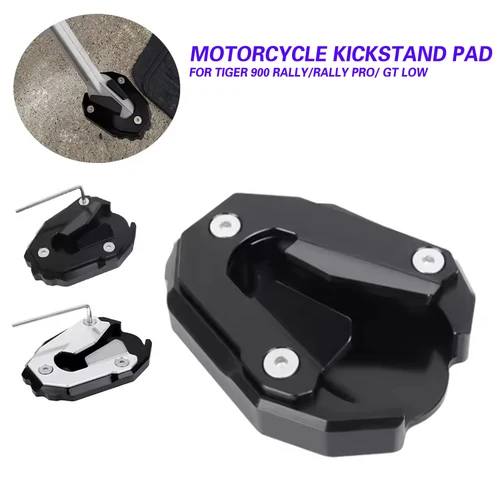 Imagen 1 del producto Almohadilla de soporte CNC para TIGER900 Tiger 900 Rally/Rally Pro/ GT LOW 2021-2022 soporte lateral de pie placa de soporte de extensión ampliadora