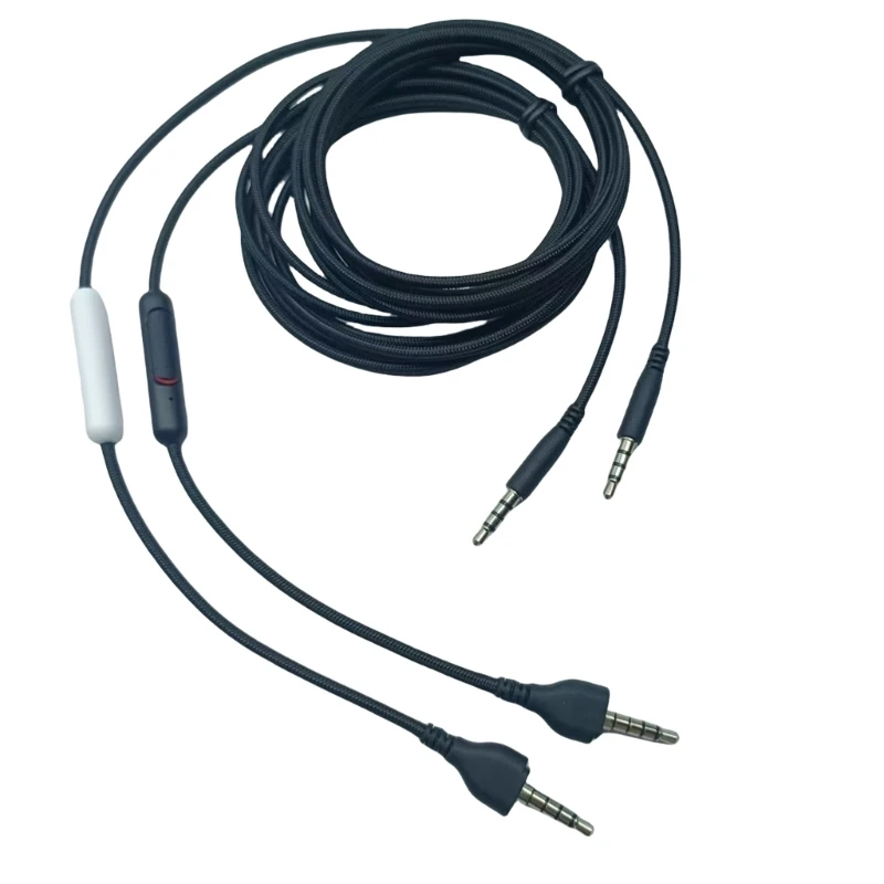 

Headsets Cable With Inline Volumes Control, Nylon Braide Cord For AW920H Headsets Wire Enhances Sound Quality Drop shipping