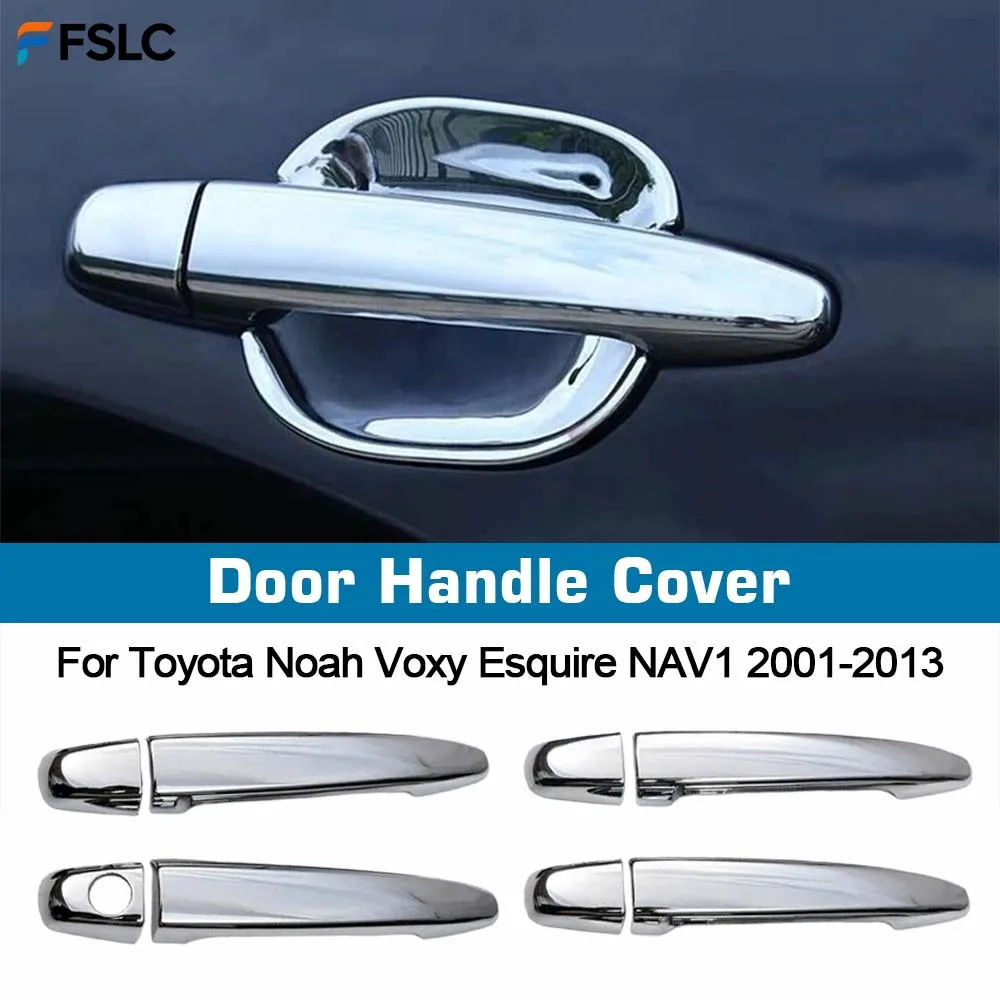 

Door Handle Cover For Toyota Noah Toyota Voxy Esoure Nav1 2001 - 2013 Chrome Car Trim Set Accessories Sticker Car Styling
