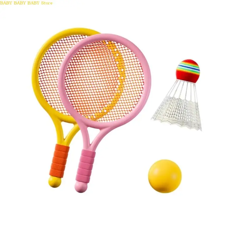 Q81A Junior sportuitrusting Ergonomische badminton racquets schokabsorptiehandgreep parkactiviteiten