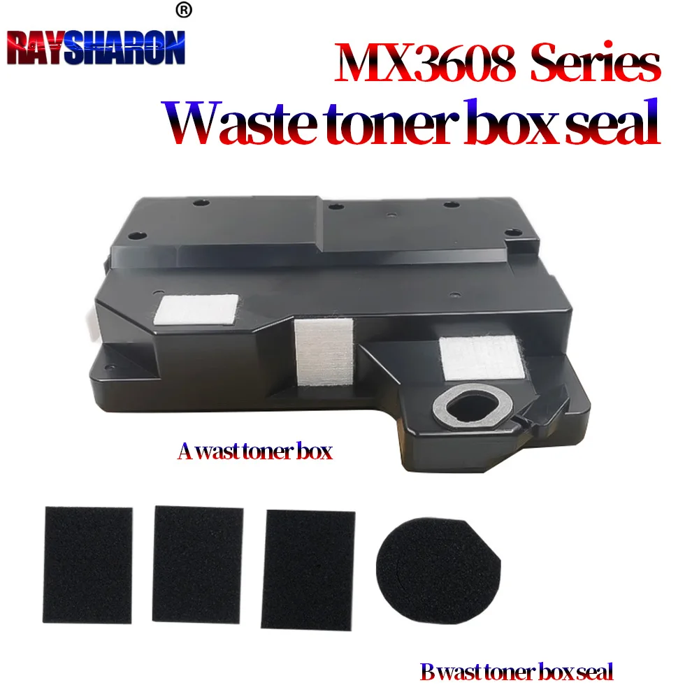Waste Toner Box Watse Toner Container sponge seal Sponge pad For Sharp MX364 464 564 3608 4608 5658 4621 5621  5608 3658 4658
