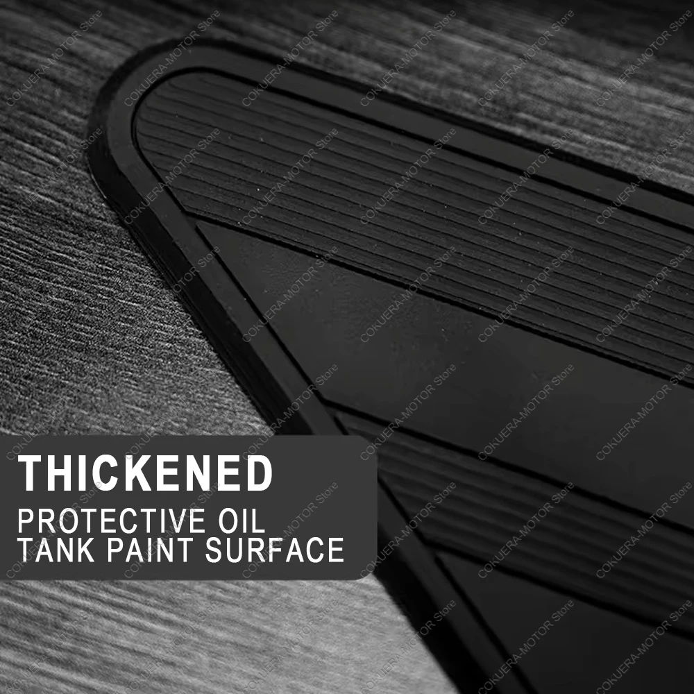 For CFMOTO 450MT Thickened Fuel Tank Fishbone Patch Leg Protector Anti Wear Rubber Protective Patch Modified Armor Sticker