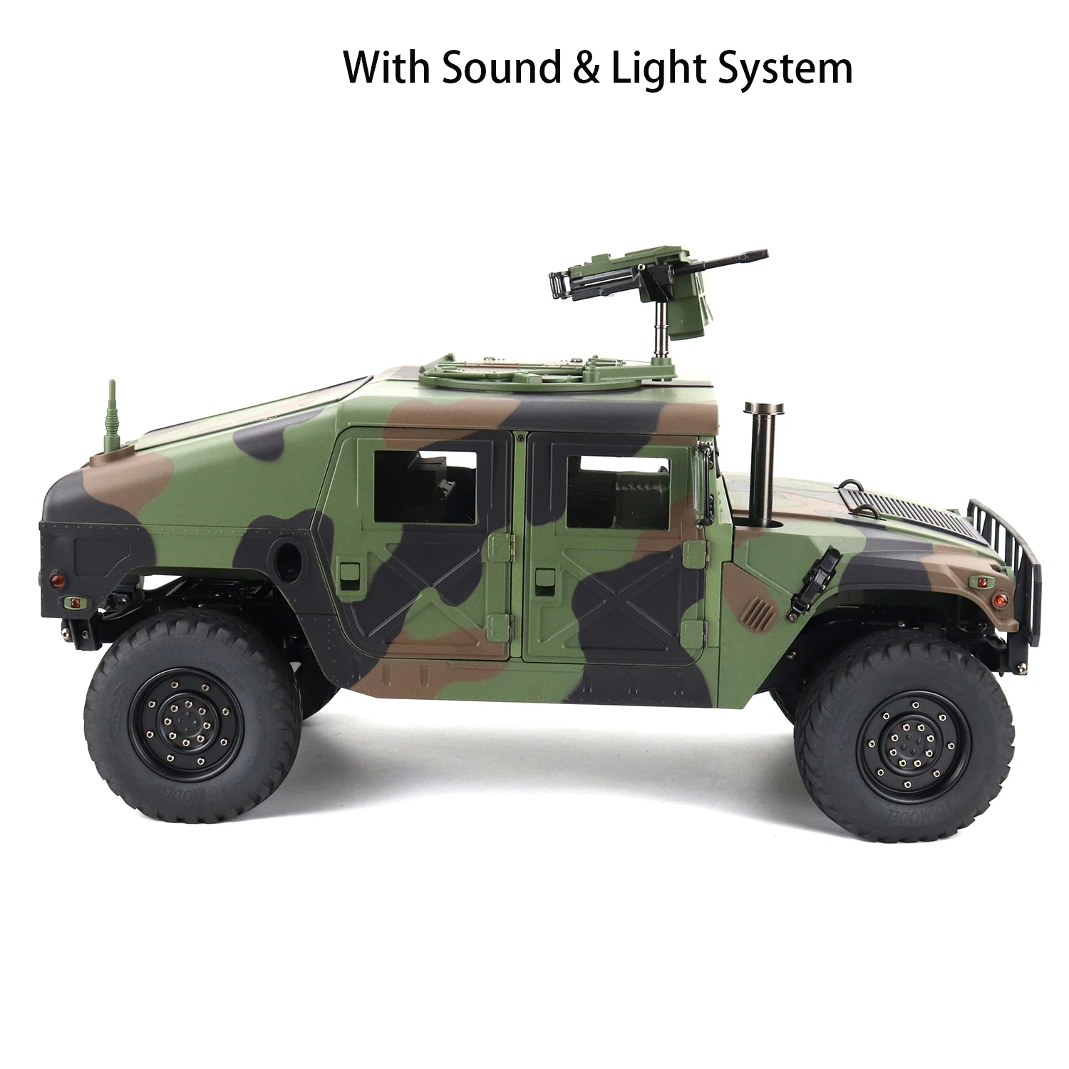 

1/10 RC HG гоночный автомобиль 4*4 США военный автомобиль P408 ESC мотор звук радио свет игрушка модель подарки