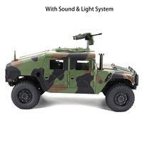 1/10 RC HG Racing Car 4*4 U.S. Military Vehicle P408 ESC Motor Sound Radio Light Toy Model Gifts