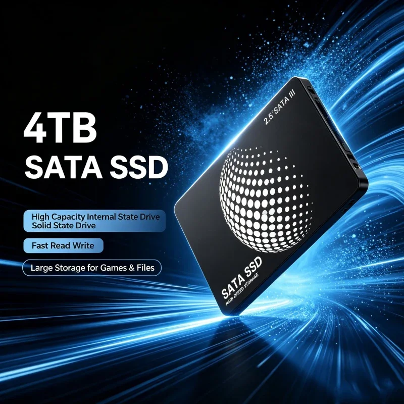 2.5 Inch SATA III Internal SSD Solid State Drive High Speed Faster Data Transfer Reliable Storage Disk for Laptop Desktop PC