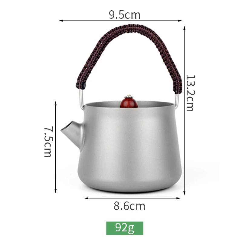 

Outdoor Teapot and Kettle Coffee and Tea Maker With Handle for Camping Hiking Picnics