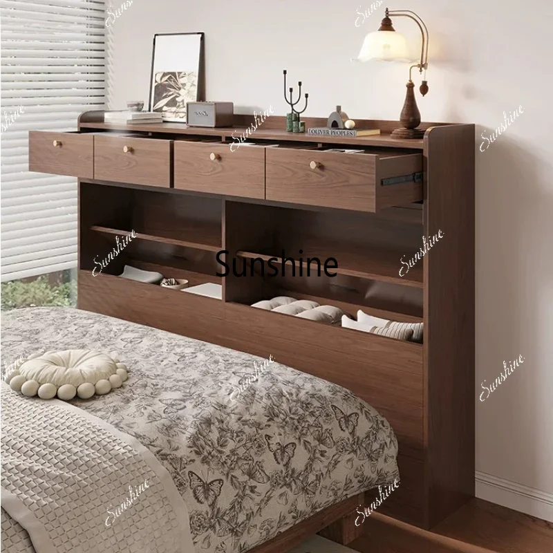 Bed end crevice cabinet master bedroom very narrow bedside cabinet storage lockerTJ