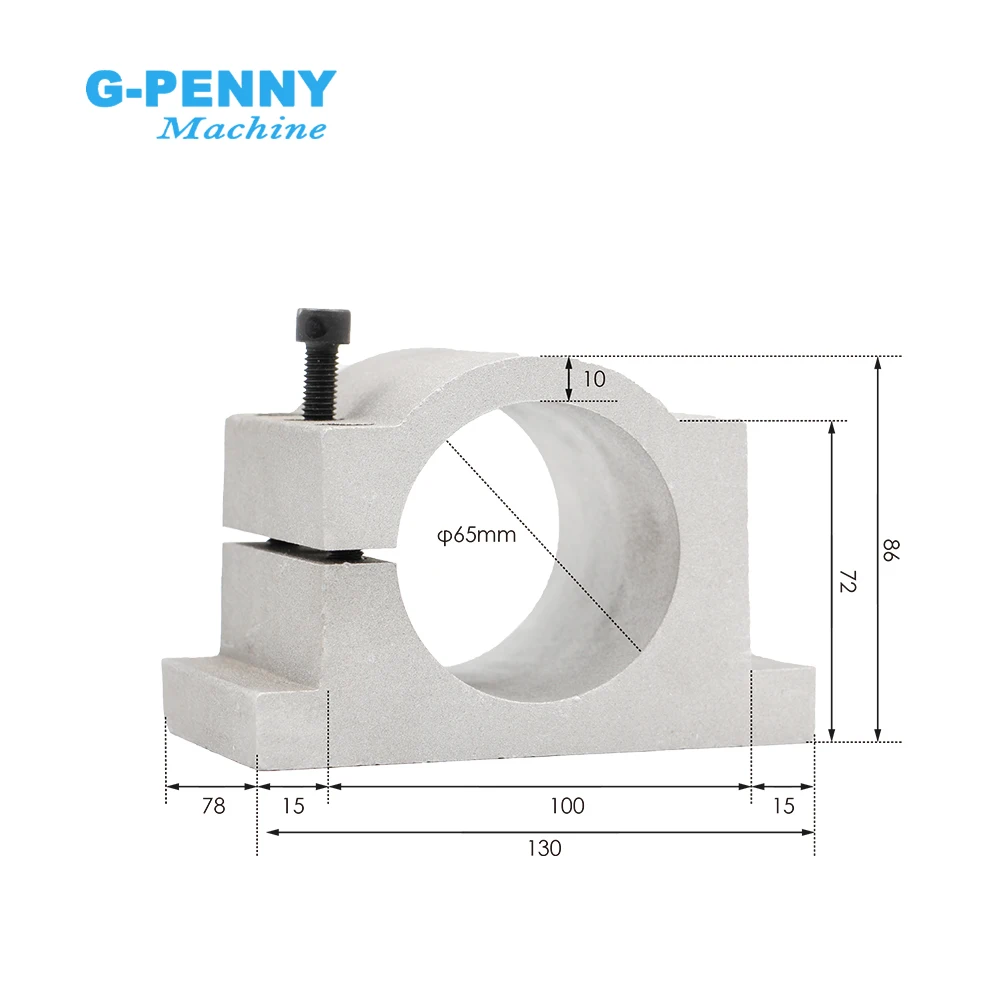 G-Penny 0.8kw Water Cooled Spindle Kit 800w ER11 4 bearings D=65mm & HY 1.5kw inverter &  bracket & water pump