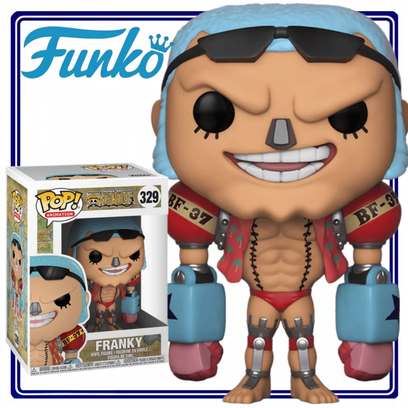 

Genuine FunkoPOP One Piece Merchandise Toy Cartoon Franky Figure Model Decoration Holiday Gift Anime Collectible Decoration