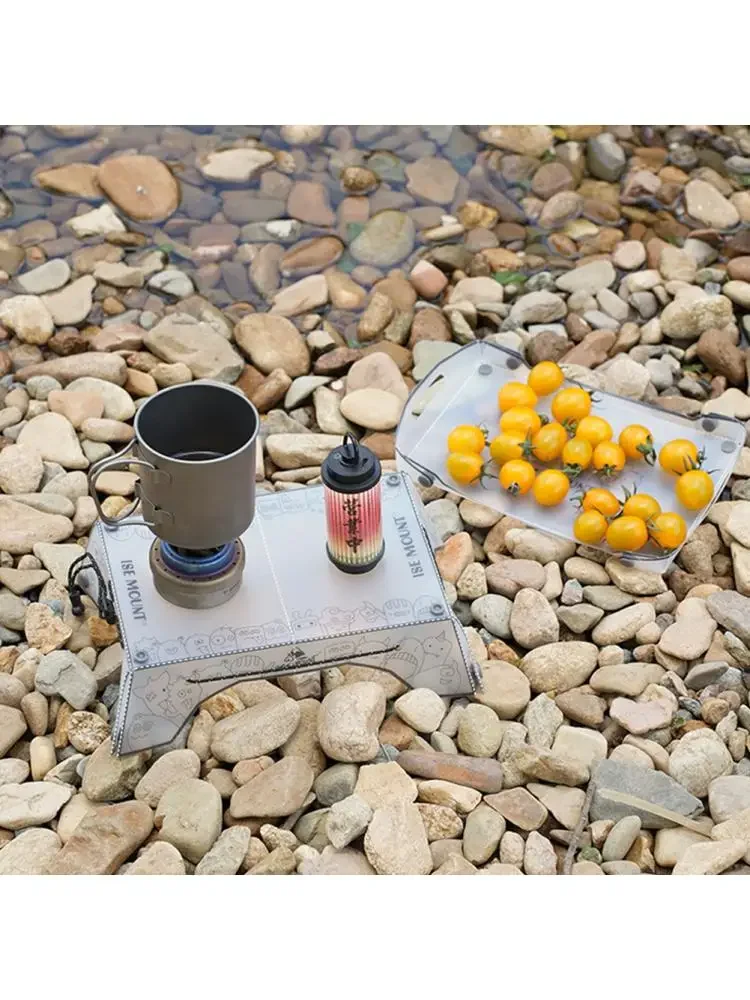 Table de Camping pliante ultralégère, petite Table de randonnée, mobilier de pêche d'extérieur Portable multifonctionnel pour barbecue pique-nique