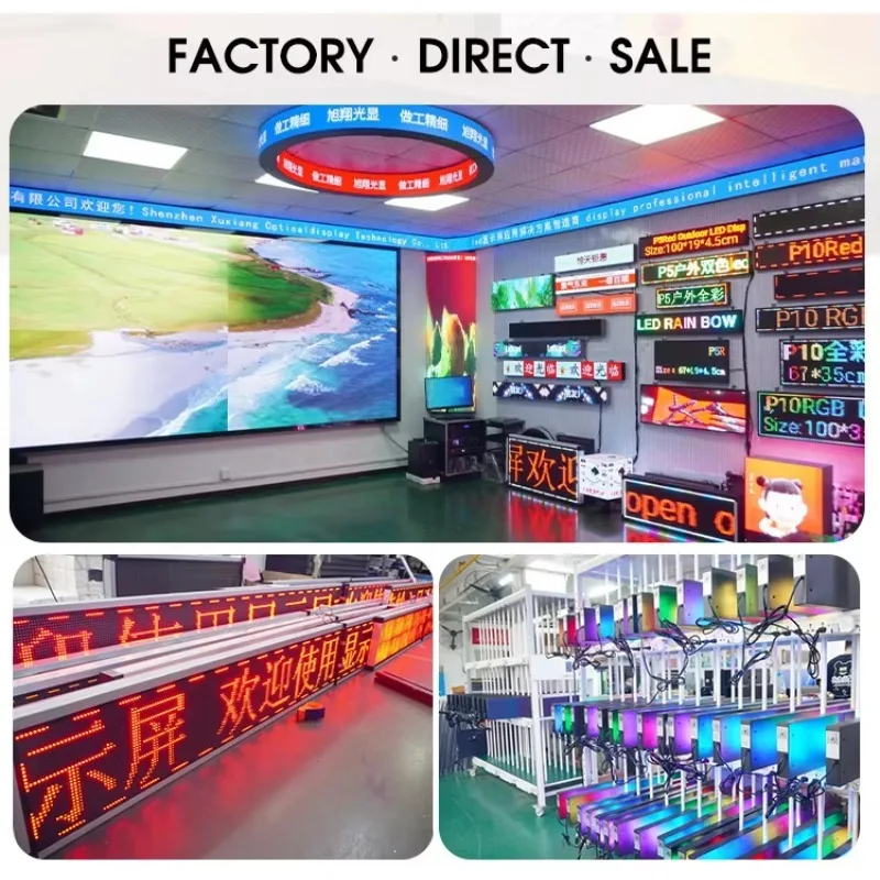 LED display, programmable, full-color scrolling display, custom size