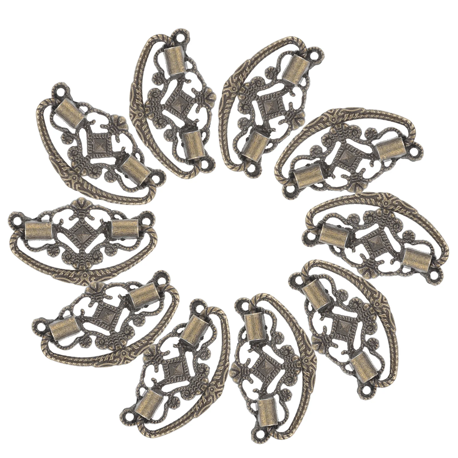 

10Pcs Vintage Drawer Pulls Metal Handles Cabinet Door Pulls Dresser Drawer Hardware Decorative Furniture Handles