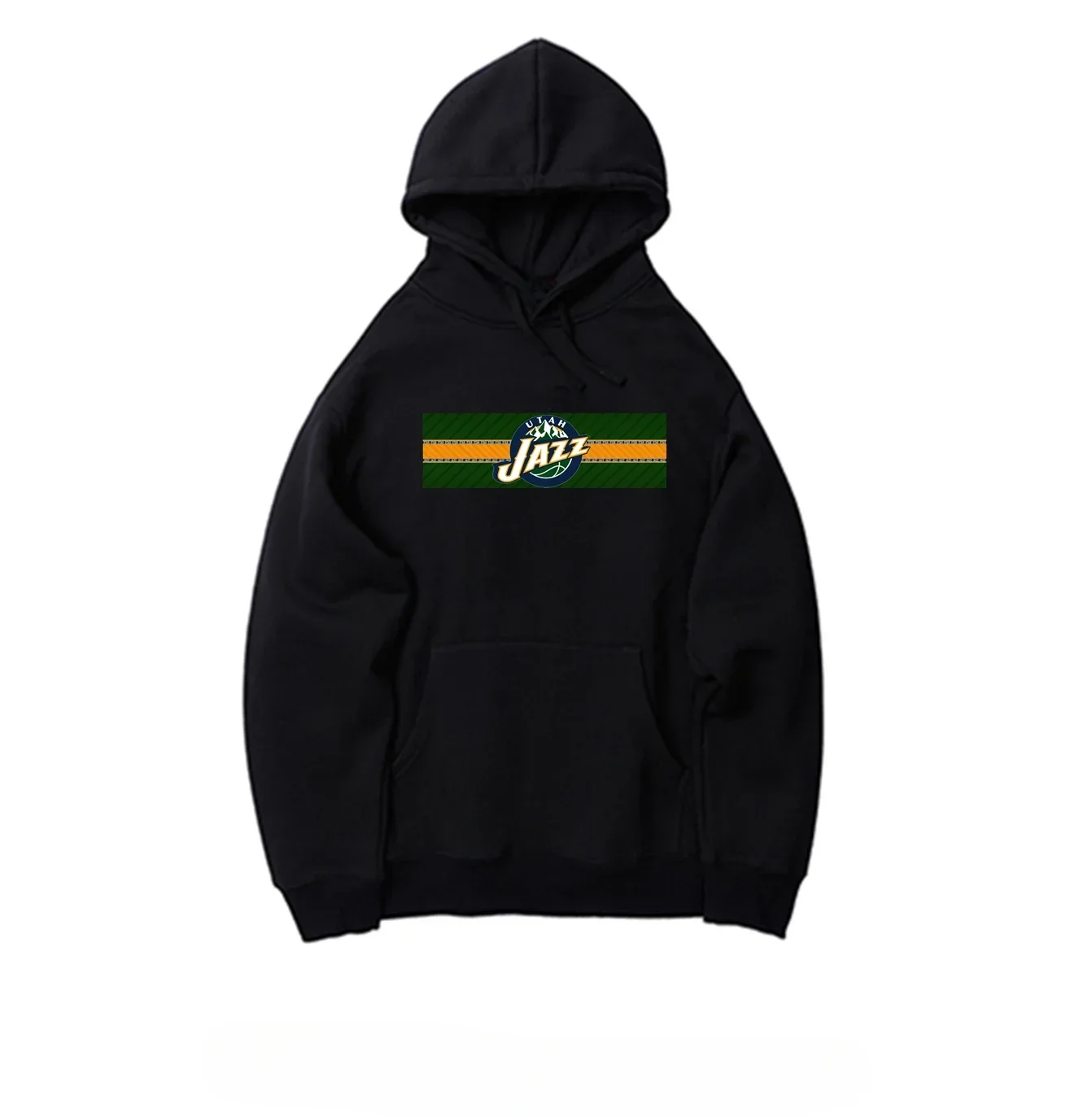 2024 Popular Basketball Around JAZZ Jazz Utah LOGO Personality Print Thick Hoodie Men and Women Can Be Customized Sports Style