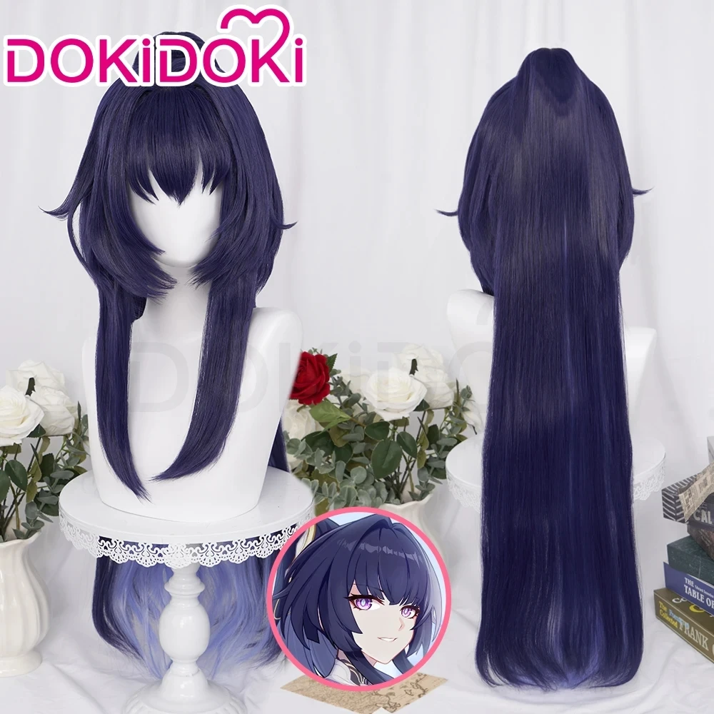 متوفر في المخزون شعر مستعار كيانا الصباغة لعبة هونكاي تأثير 3rd تأثيري DokiDoki شعر مستعار كيانا رايدن شعر مستعار تأثيري مي موبيوس الأذن كليب غطاء مجاني