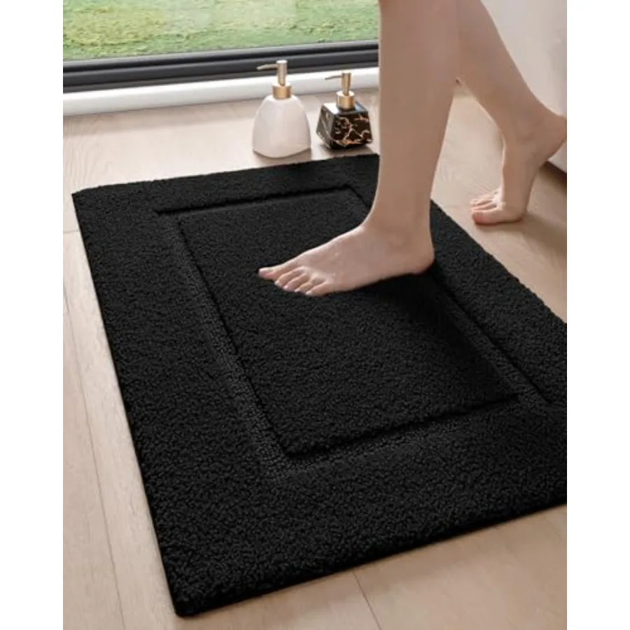 

DEXI Коврики для ванной комнаты 36x24, моющийся нескользящий коврик для ванной для душа, впитывающий напольный быстросохнущий коврик для ванной с резиновой подложкой, ультрамягкий