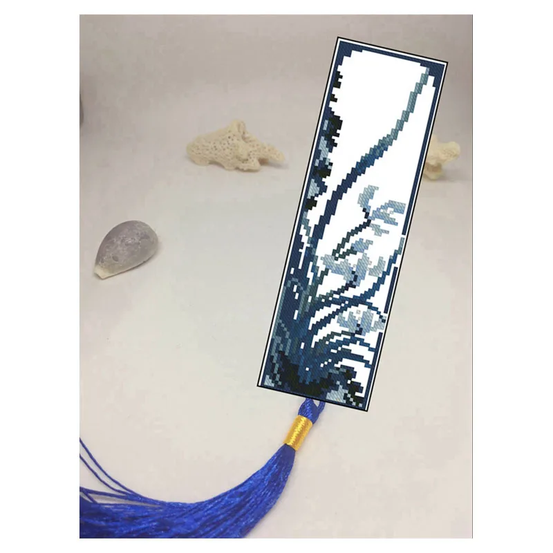 

Закладка для вышивки крестиком, материал, Орхидея, рандомная детская ручная работа