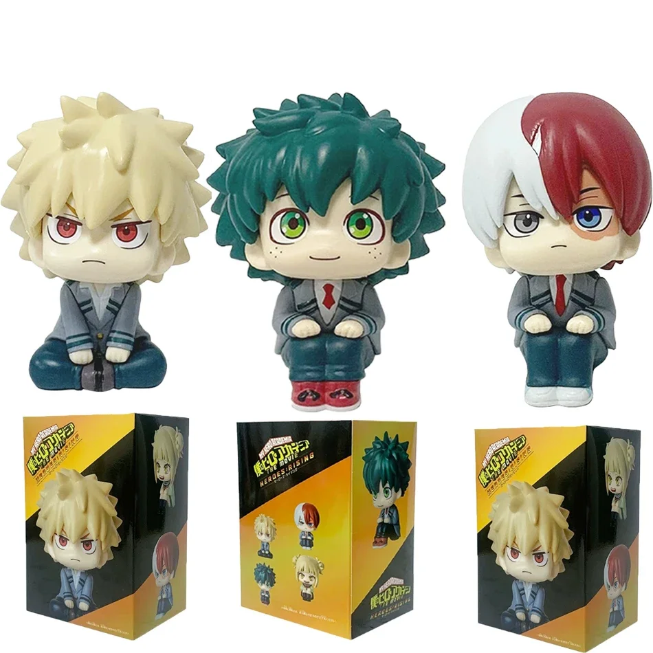 My Hero Academia Cute Ver. Midoriya All Might Bakugou Shoto Ochaco PVC Action Figure Boku no Hero هدية دمية نموذج 8-10 سنتيمتر