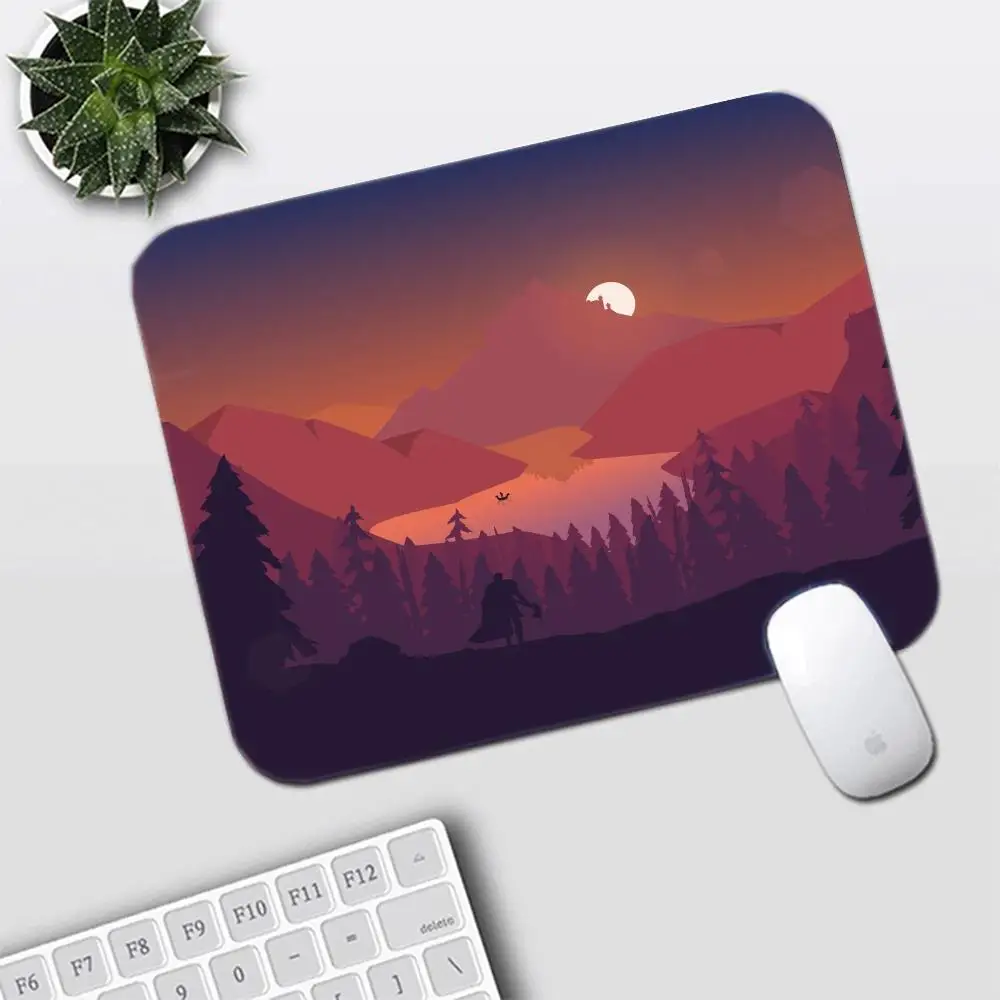 

Minimalist mountain and lake view mouse pad Gradient sunset scenery large table mat Anti-slip computer keyboard mat