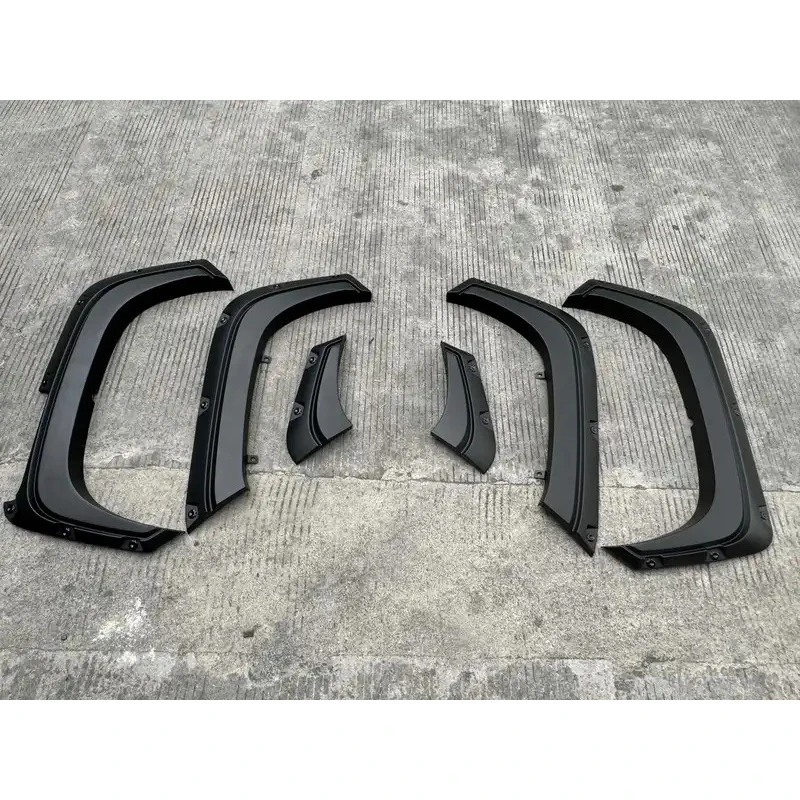 

Matte Black Wheel Arch Eyebrow Fender Flares With Decorative Bolts