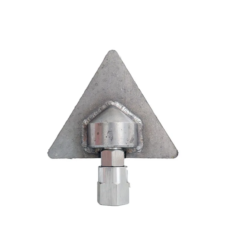 0.9KG High Pressure Sewer Nozzle, Triangular Tractor Head for Drain Dredging, Remove Sediment & Sludge, Low Flow