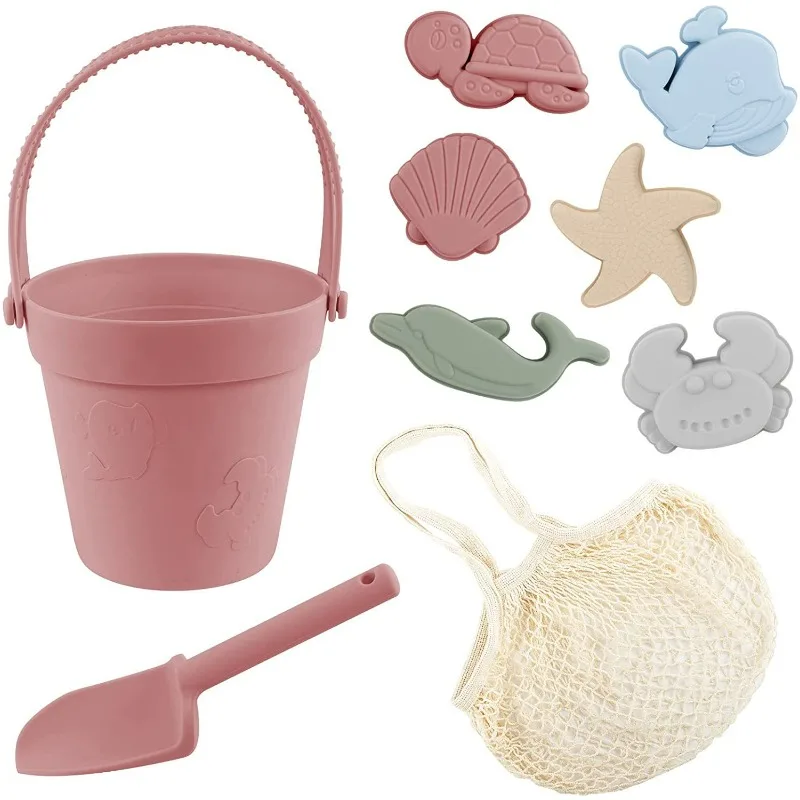 children's-seaside-water-toys-parent-child-sand-digging-shovel-tool-hand-bucket-beach-sand-toys