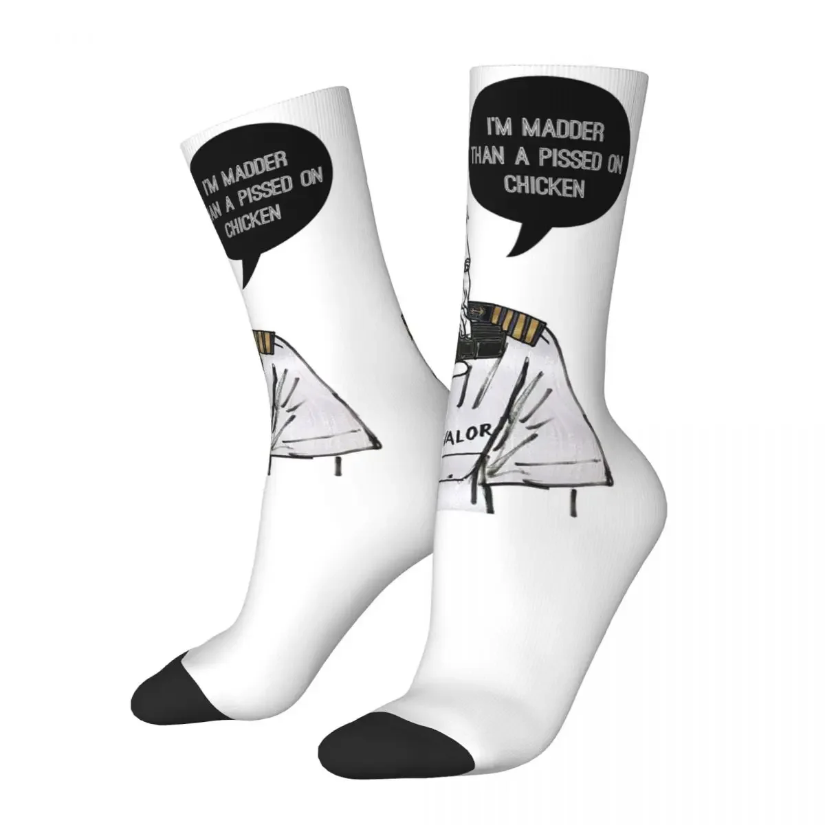 The Captain Socks Harajuku Super Soft Stockings All Season Long Socks Accessories for Unisex Gifts