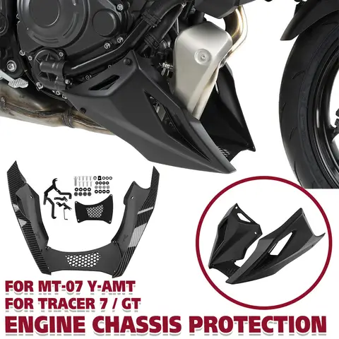 For Yamaha Tracer 7 / GT MT-07 Y-AMT MT 07 MT07 2025 2026 Motorcycle Belly Pan Guard Cover Engine Chassis Protective Accessories
