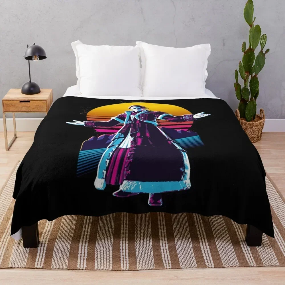 

Emet-Selch - FFXIV *80s retro* Throw Blanket Flannel Fleece Soft Warm Throw Blanket