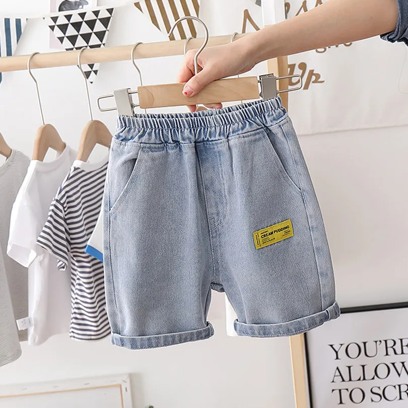 IENENS Kids Boys Beach Shorts Jeans Children Clothes Pants Denim Clothing Bermuda Infant Toddler Baby Boy Casual Trousers