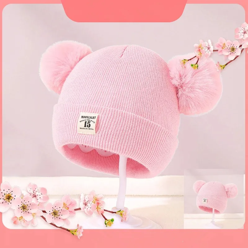 

New Fashion Baby Hat Fall Winter Woolen Cap Eco Baby Cute Woolen Knit Hats Children Caps Girls Boys Cap