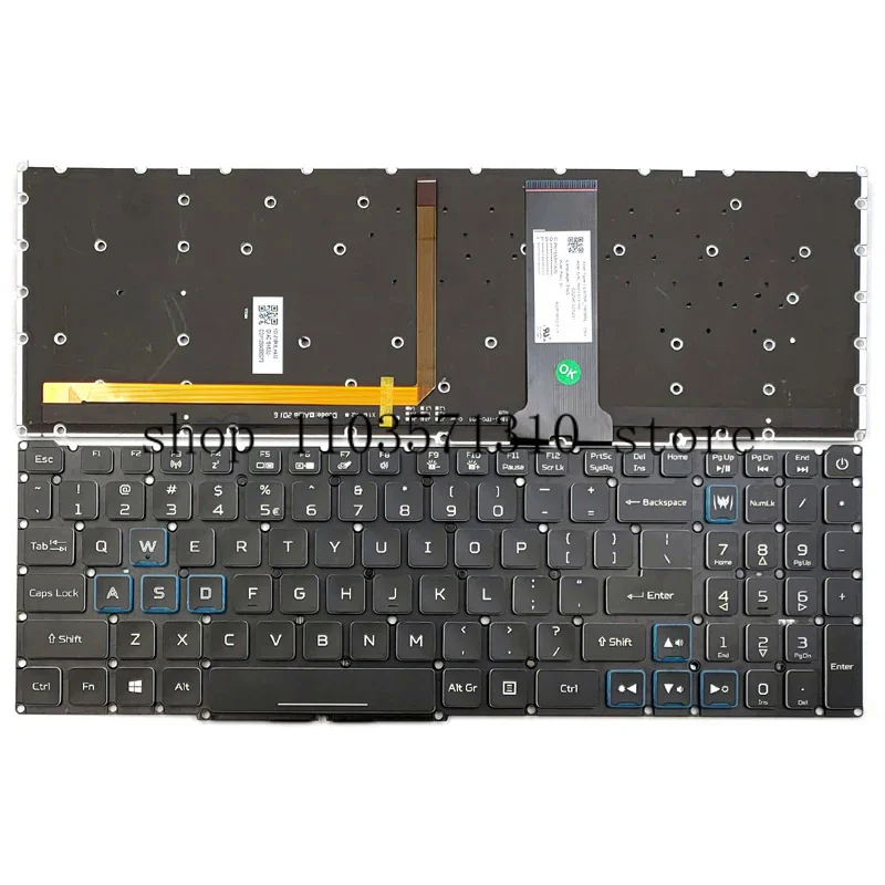 New for Acer Predator Helios 300 PH315-52 PH315-52-73DU PH315-52-75R0 PH317-53 laptop keyboard us full colorful backlit