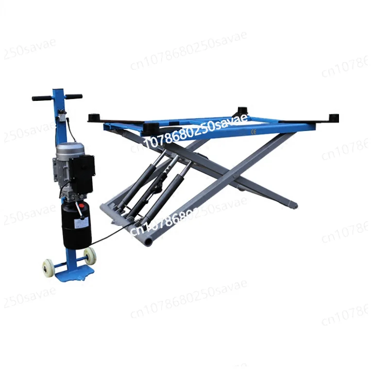 Mobile Small Scissors Lift, No-digging, Load-bearing, 2.8 Tons, Car Lift, 1.2 m