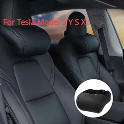 1/2pcs Cuscino per il collo Cuscino di supporto per poggiatesta per Tesla Model 3 YSX Highland Accessori 2024-2022 Protezione del sedile in memory foam