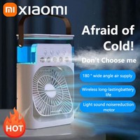 Xiaomi MIJIA 3-in-1 Portable Air Conditioners Fan With LED Night Light Household Mini Air Cooler For Office Home Adjustable Fan