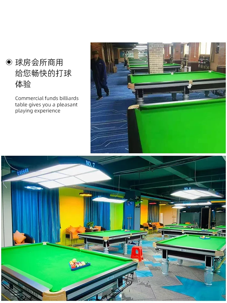 Billiard table standard marble table top commercial Chinese black eight American home indoor