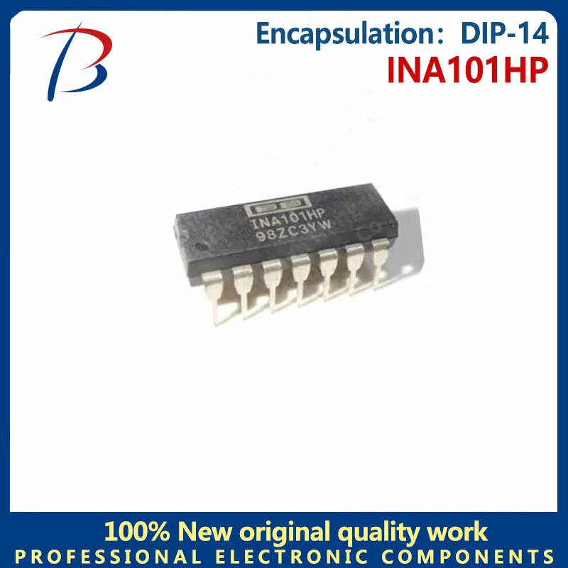 1 cái chip khuếch đại hoạt động chính xác INA101HP in-line DIP-14