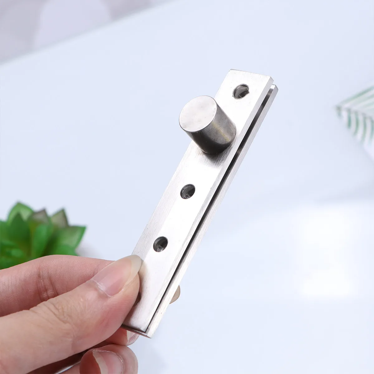 

1Pcs Heavy Duty Stainless Steel Rotating Hinge 360 Degree Adjustable Door Pivot for Wooden Aluminum Hidden Hinges Up Down Shaft