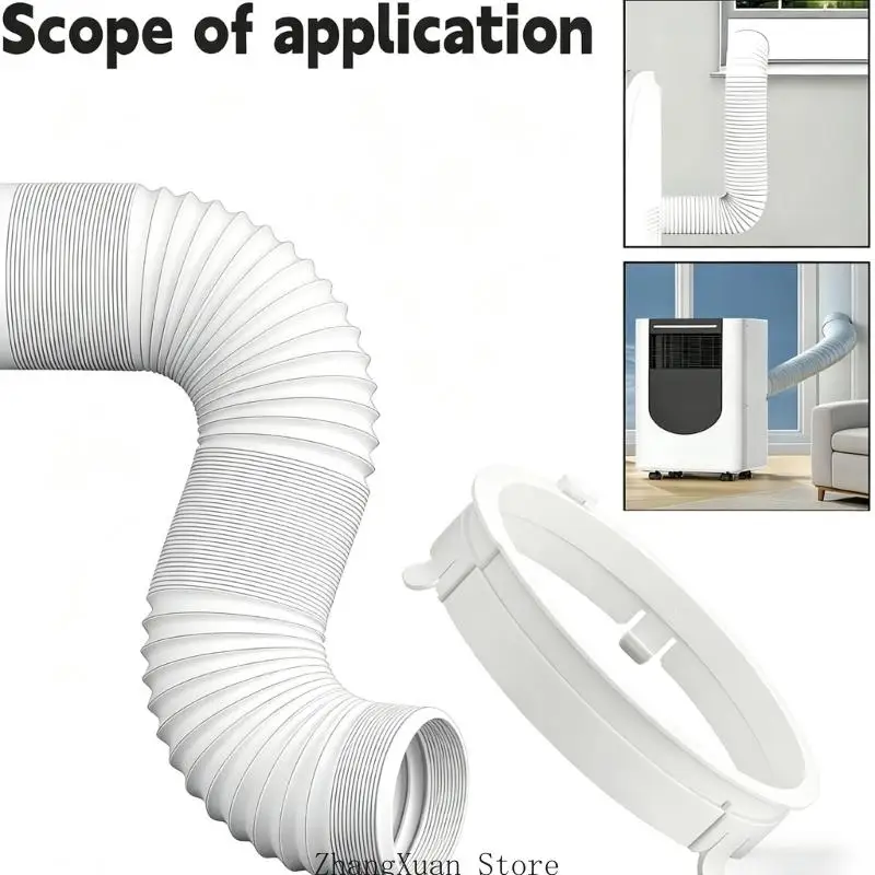 Klimaanlagen-Abluftschlauchadapter, 5,9-Zoll-Rundauslassanschluss 3XUF – Detail 5