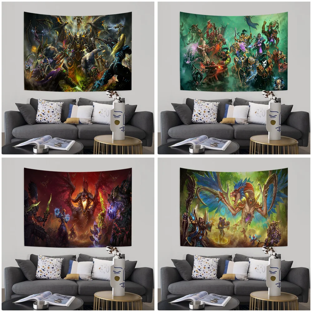 World Of Warcraft Cartoon Tapestry Bohemian Wall Tapestries Mandala Home Decor