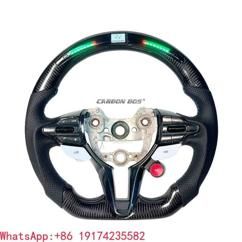 

Custom Carbon Fiber Steering Wheel for Hyundai Veloster Elantra N I20N I30N
